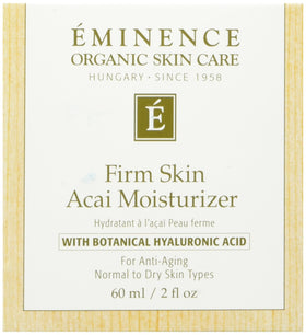 Eminence front packaging showing product and benefits for firmer-looking skin