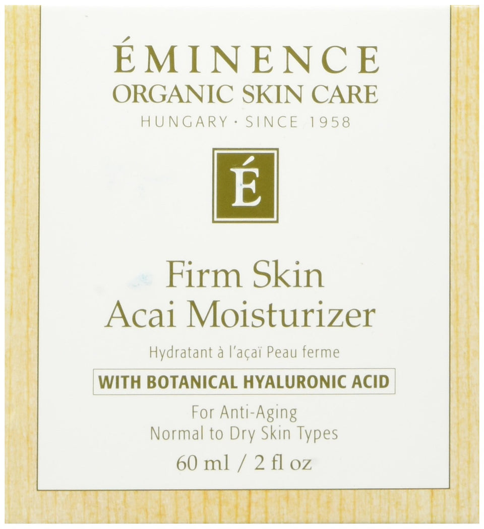 Eminence front packaging showing product and benefits for firmer-looking skin