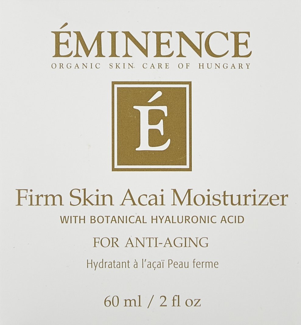Eminence jar front view showing product packaging and clear branding for moisturized skin