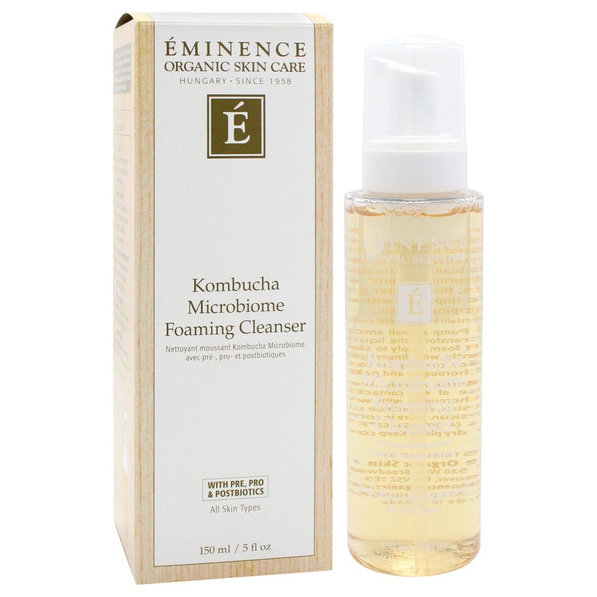 Eminence foam texture close-up illustrating gentle, airy lather for soft cleansing