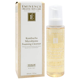 Eminence foam texture close-up illustrating gentle, airy lather for soft cleansing