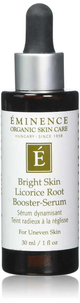 Eminence front packaging showing bottle, clear product and clean design, highlights portability