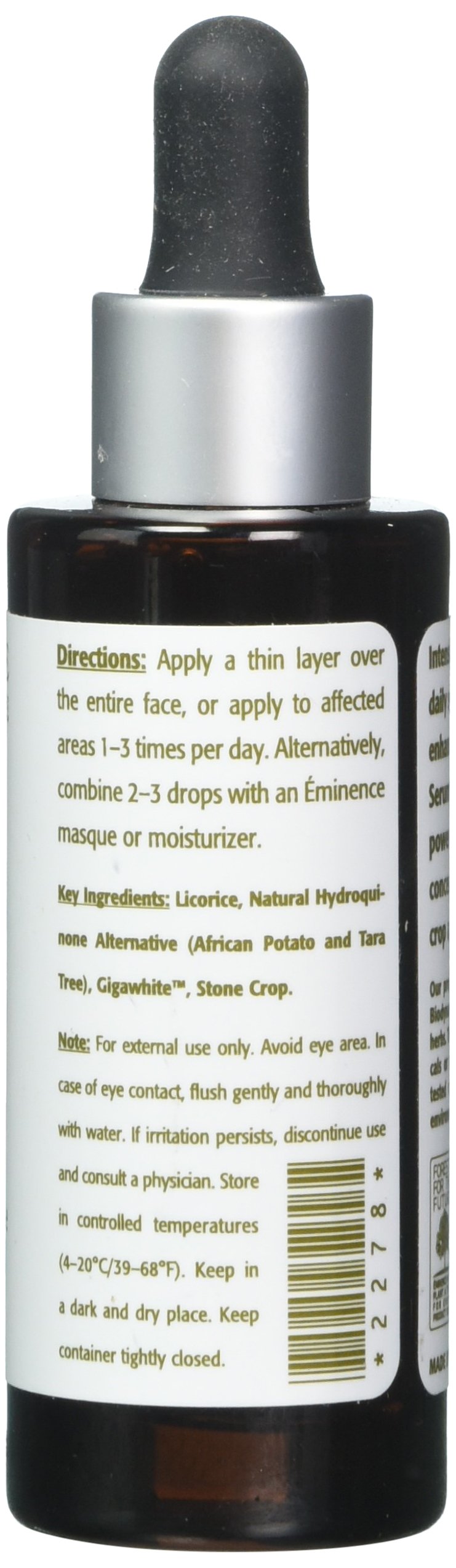 Eminence serum texture close-up drop illustrating smooth consistency and easy absorption benefit