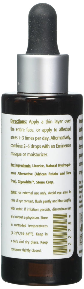 Eminence serum texture close-up drop illustrating smooth consistency and easy absorption benefit