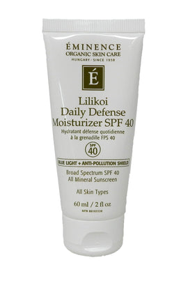 Eminence Lilikoi front packaging showing SPF label and vanilla scent benefit