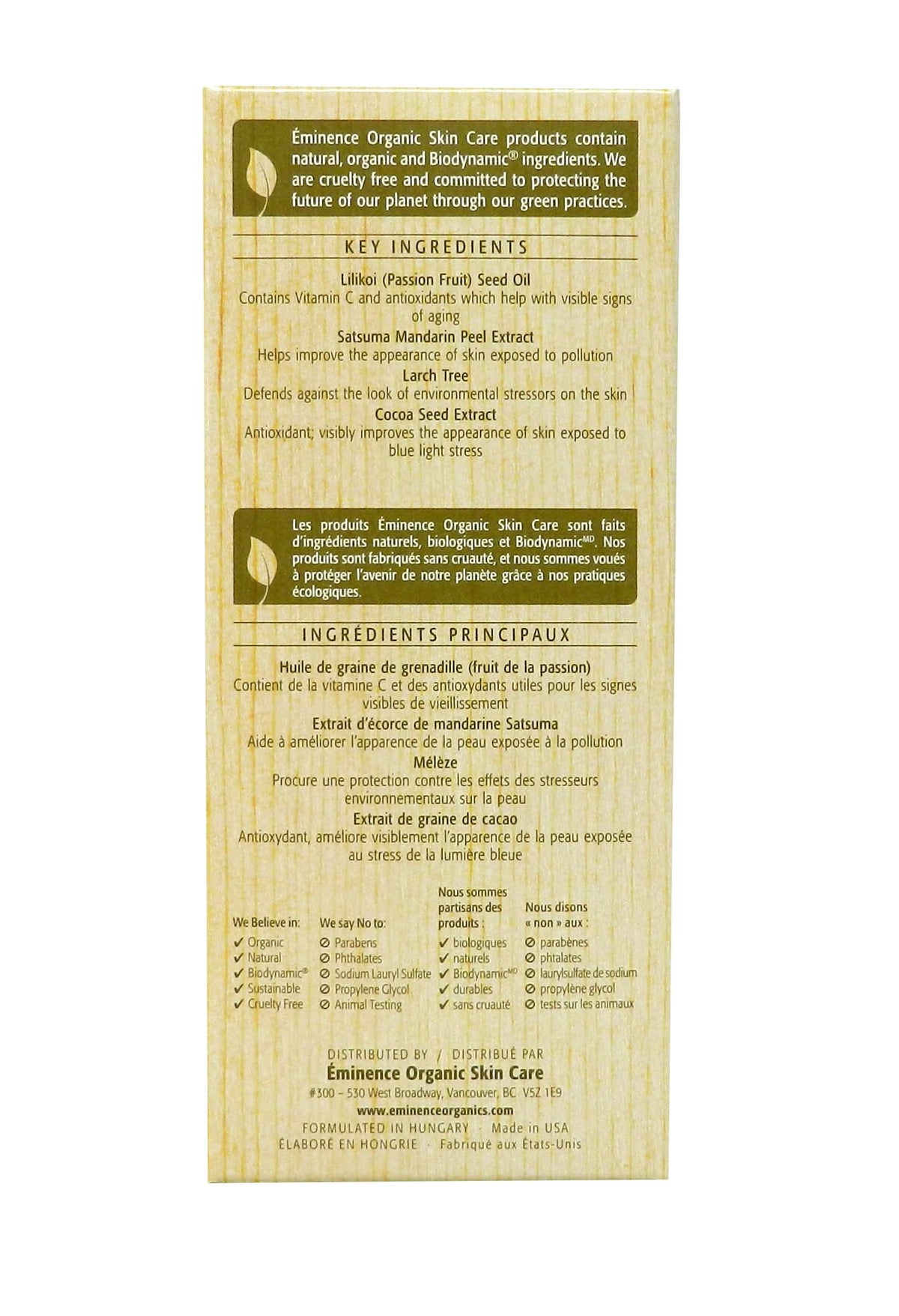 Eminence Lilikoi dispenser detail demonstrating easy, controlled application