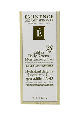 Eminence Lilikoi cream texture close-up highlighting lightweight, hydrating finish