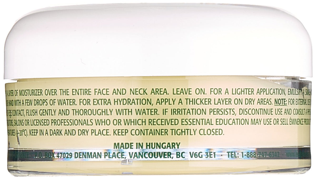 Eminence cream texture close-up illustrating lightweight, fast-absorbing hydration benefit