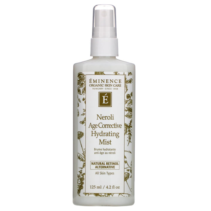 Eminence bottle front label showing product and hydration benefit