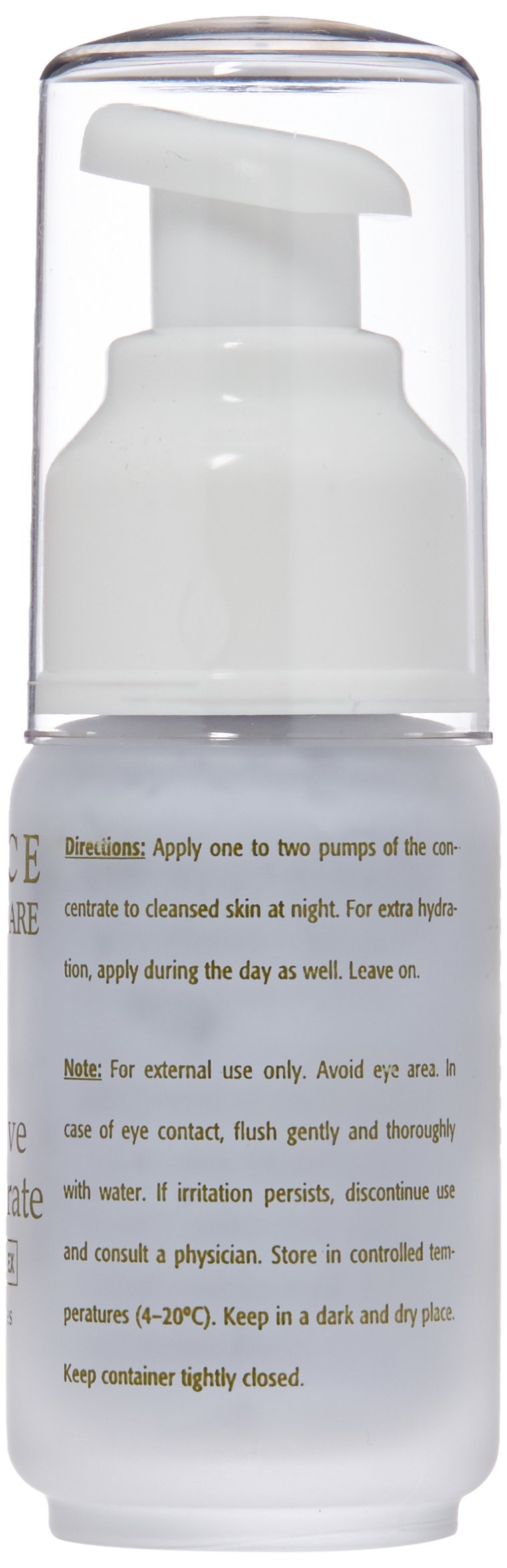 Eminence nighttime serum on bedside table showing routine convenience and calming benefit