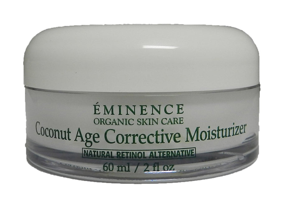 Eminence front packaging showing label and jar, highlights organic benefits