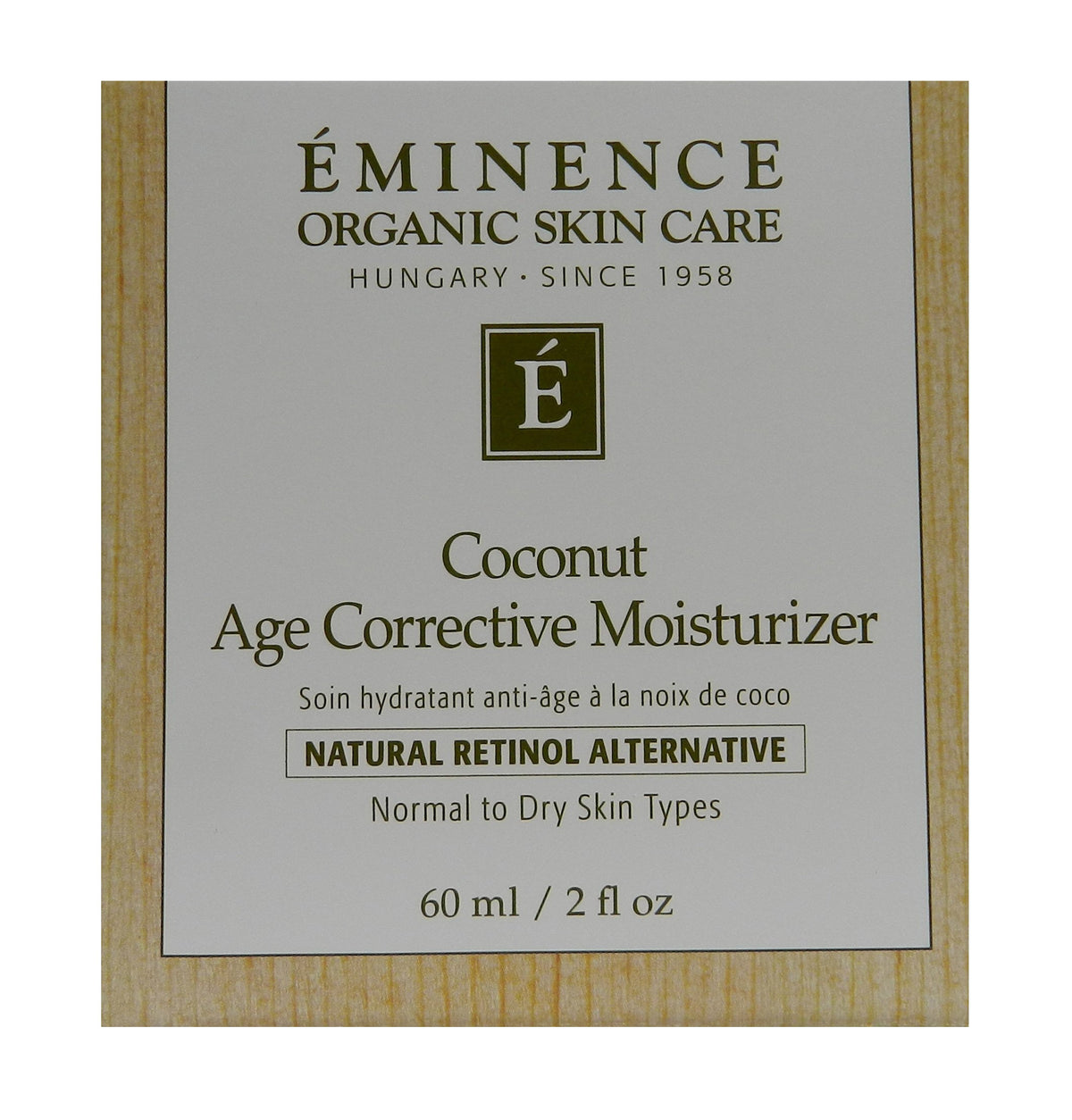 Eminence cream texture close-up showing rich emollient finish and hydration