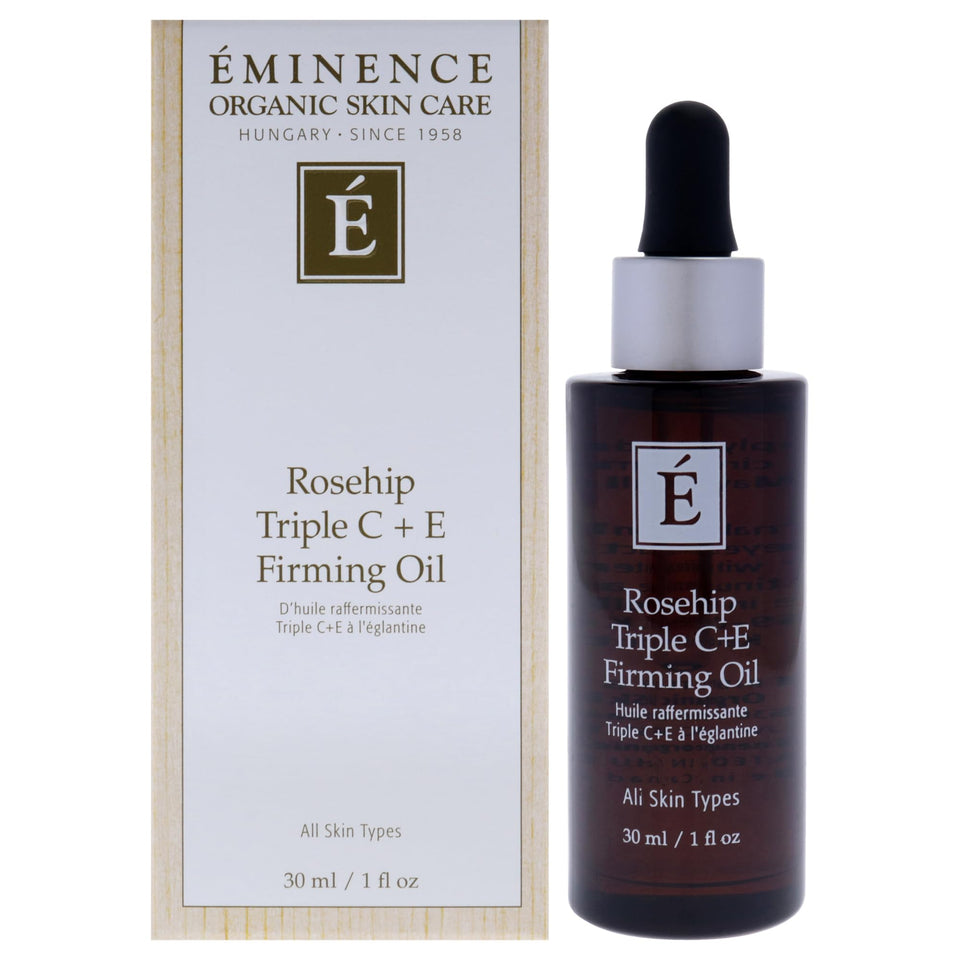 Eminence bottle front view showing clean design and 1 oz size benefit