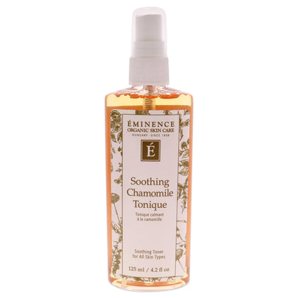 Eminence front packaging showing label and 4.2 oz bottle, calming presentation