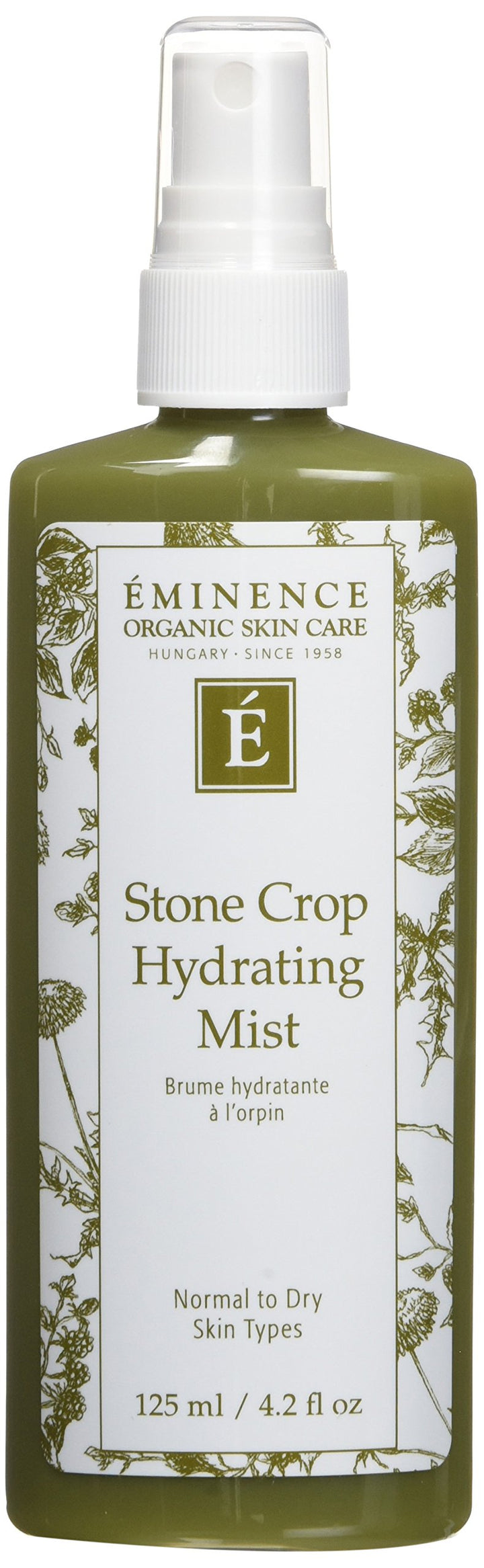 Eminence Stone Crop front bottle showing label and 4.2 oz size for hydration