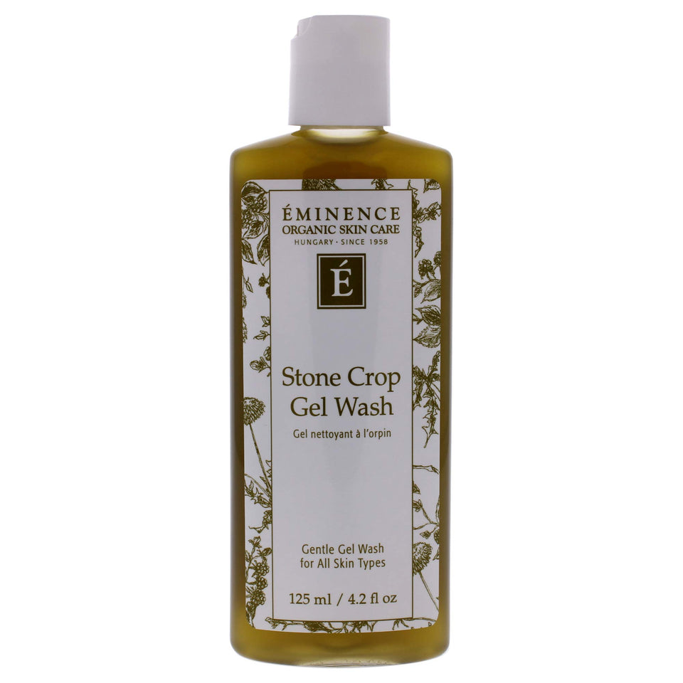 Eminence bottle front view showing label and gentle cleanser benefits