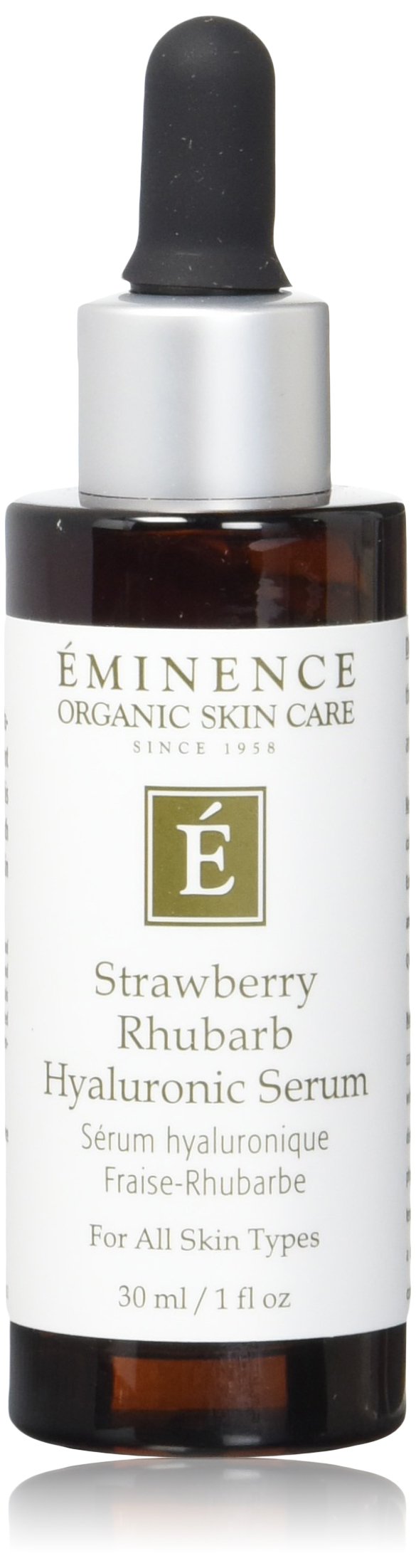 Eminence serum front bottle view showing label and convenient 1 oz size for hydration