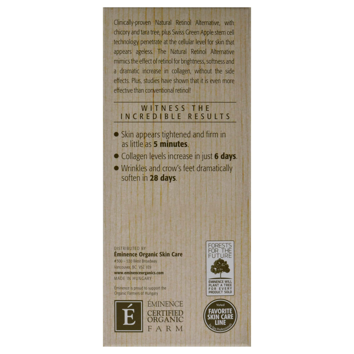 Eminence vanity lifestyle setting with serum showing daily routine convenience