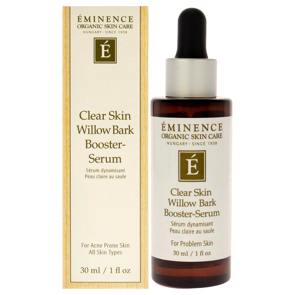 Eminence front packaging showing 1 oz bottle and clear label for targeted clarity