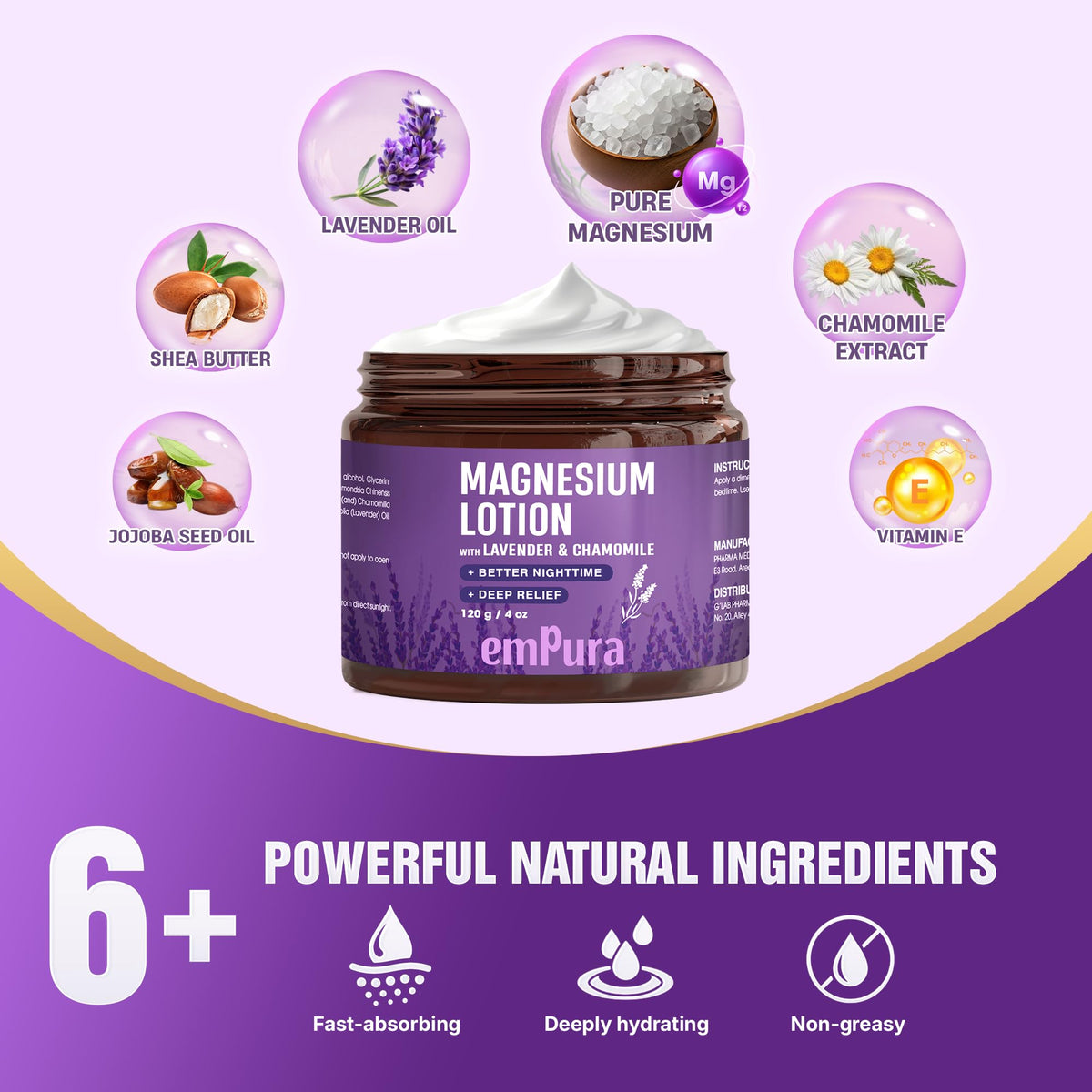 EMPURA applied on hand demonstrating hydration and smooth feel