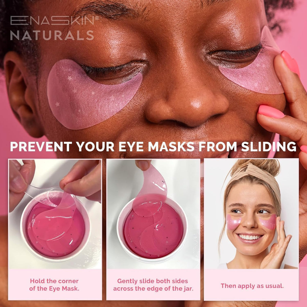 Enaskin Naturals gel texture gleam showing hydrating consistency