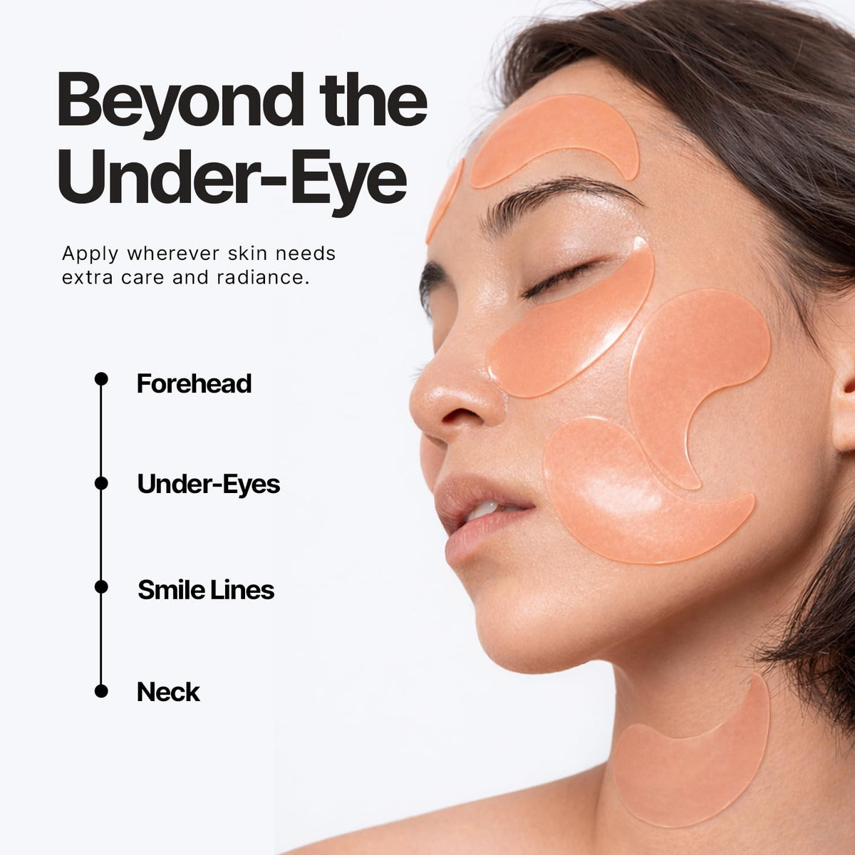 Enaskin Naturals before and after images illustrating improved under-eye brightness benefit