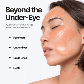 Enaskin Naturals before and after images illustrating improved under-eye brightness benefit