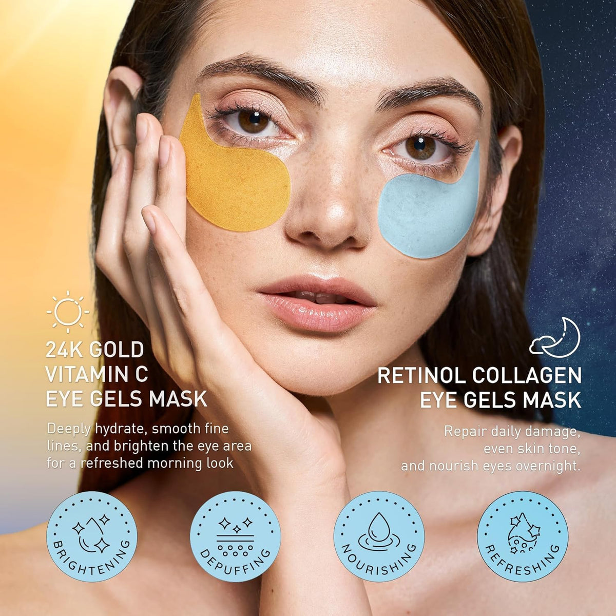 Enaskin Naturals close-up hydrogel patch texture for gentle adhesion and serum delivery