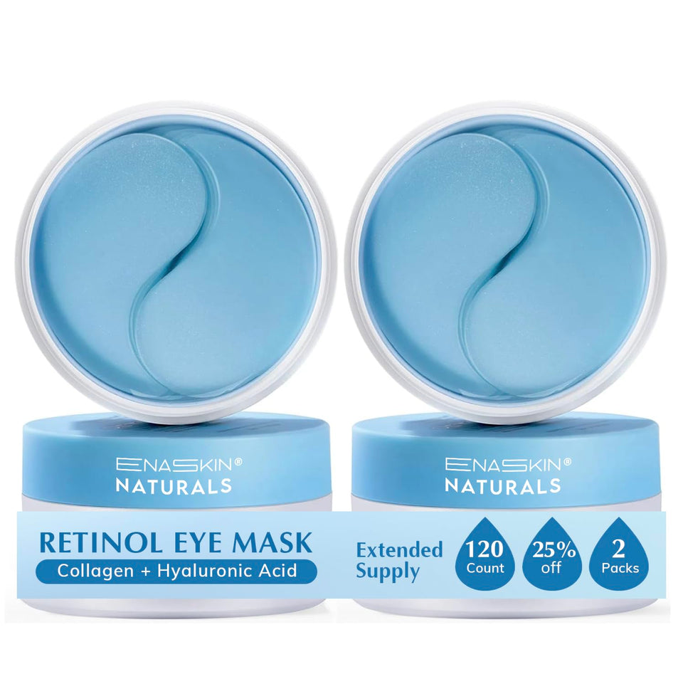 Enaskin Naturals front packaging showing 60 pairs and product benefits