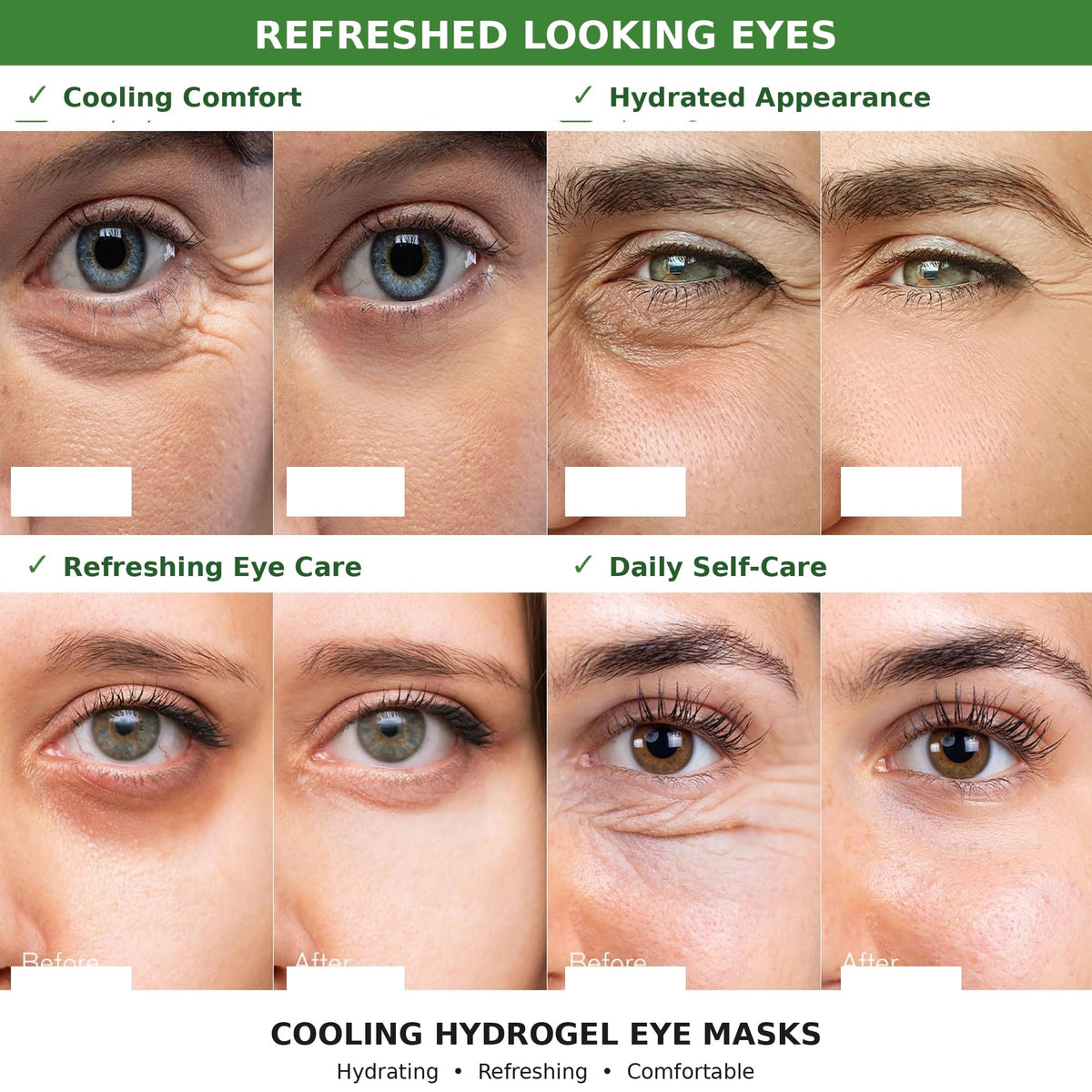 enaskin naturals open individually sealed packet with one hydrogel pair