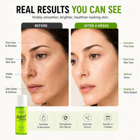 Enaskin Naturals pump dispensing serum demonstrating precise, mess-free application