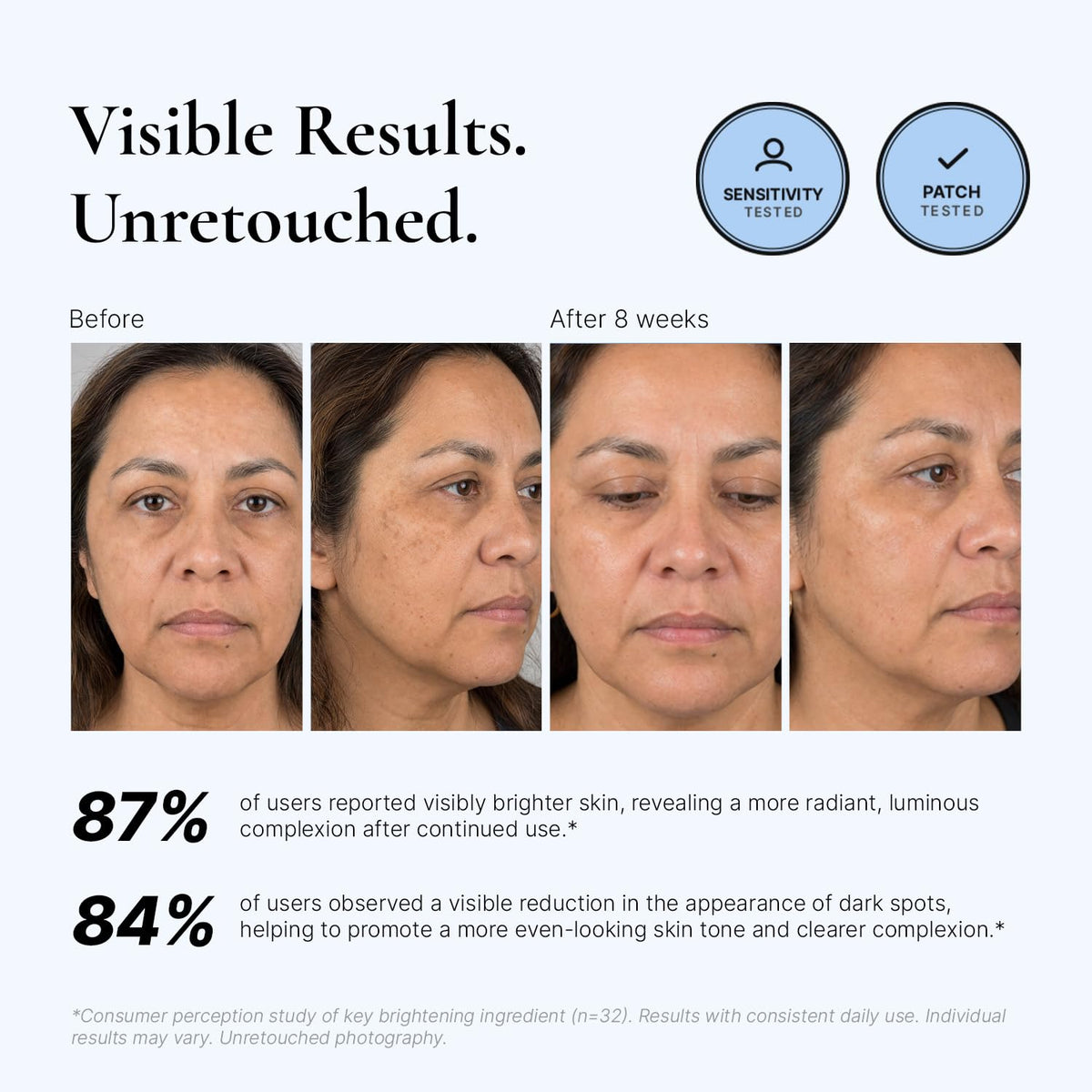EnaSkin texture drop on fingertip shows lightweight serum and fast absorption