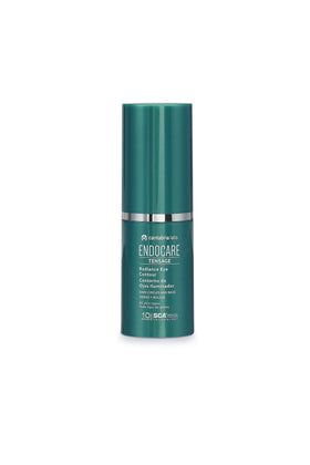 Endocare Tensage eye cream on fingertip demonstrating easy application