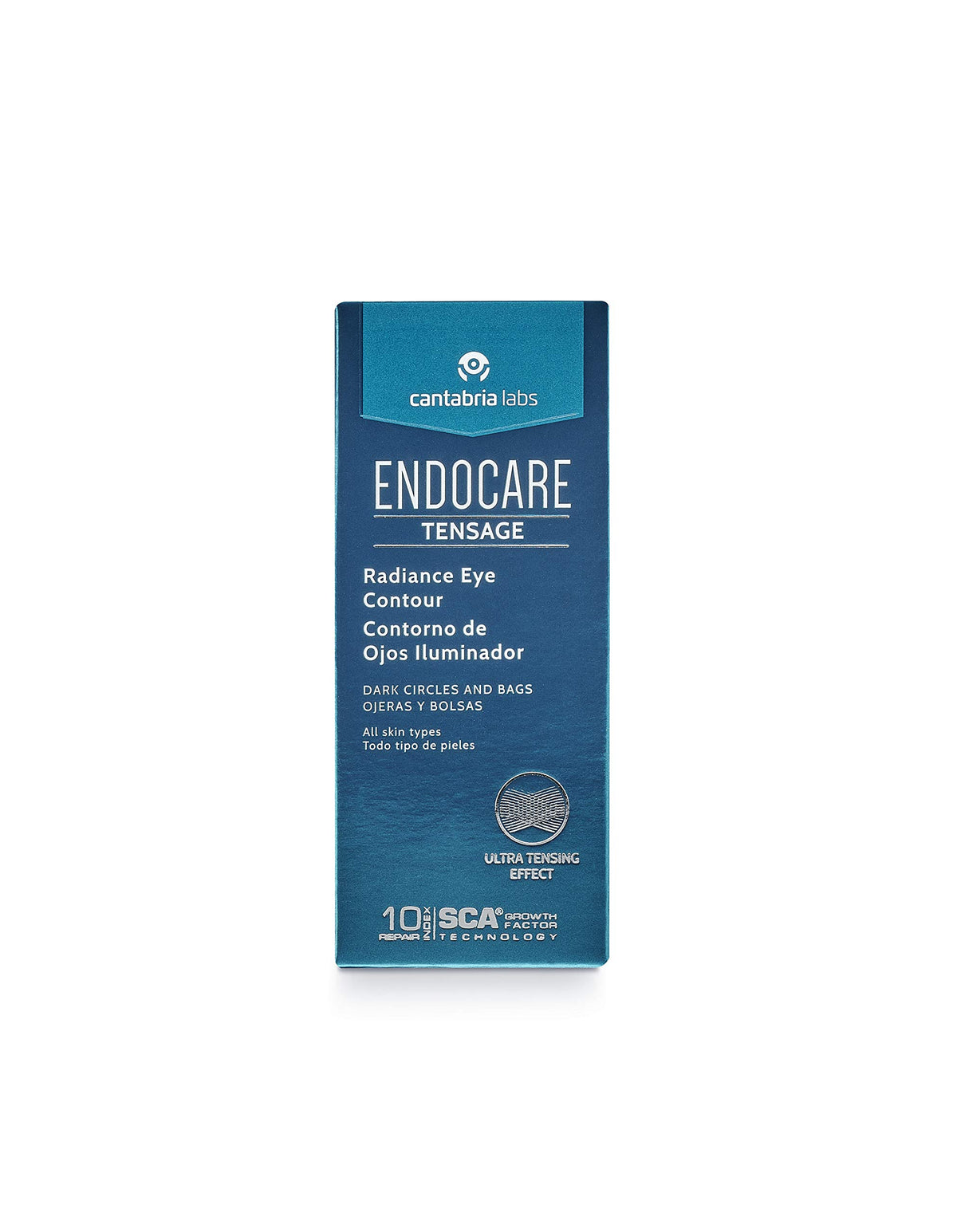 Endocare Tensage eye front packaging showing product and benefit