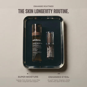 ENHANSE product staged in morning routine setting conveying refreshed, awake look
