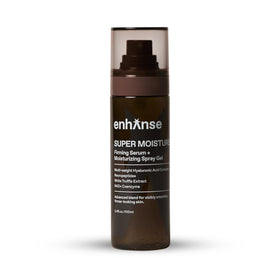 ENHANSE front bottle shot showing clear amber packaging and product name benefit