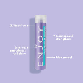 Enjoy back label close-up with ingredients and pH information benefit