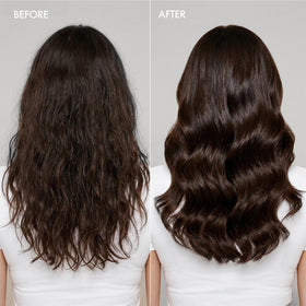 Enjoy before and after volume comparison showing increased lift and fuller finish