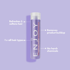 Enjoy pump top close-up illustrating easy dispensing and control
