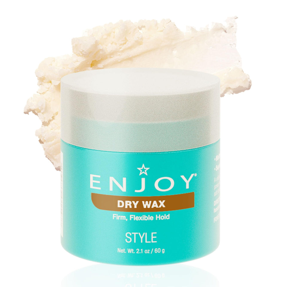 Enjoy jar front view showing label and matte finish benefit