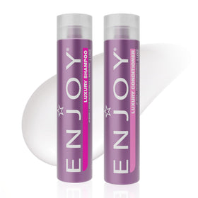 Enjoy duo front packaging showing both bottles and clear branding benefits