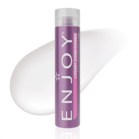 Enjoy front bottle view showing label and smoothing benefits