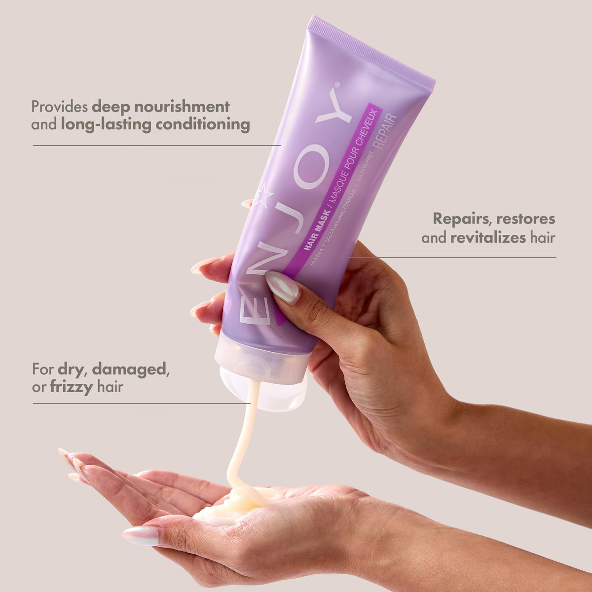 Enjoy close-up creamy texture swipe showing hydration and easy spread for smooth application