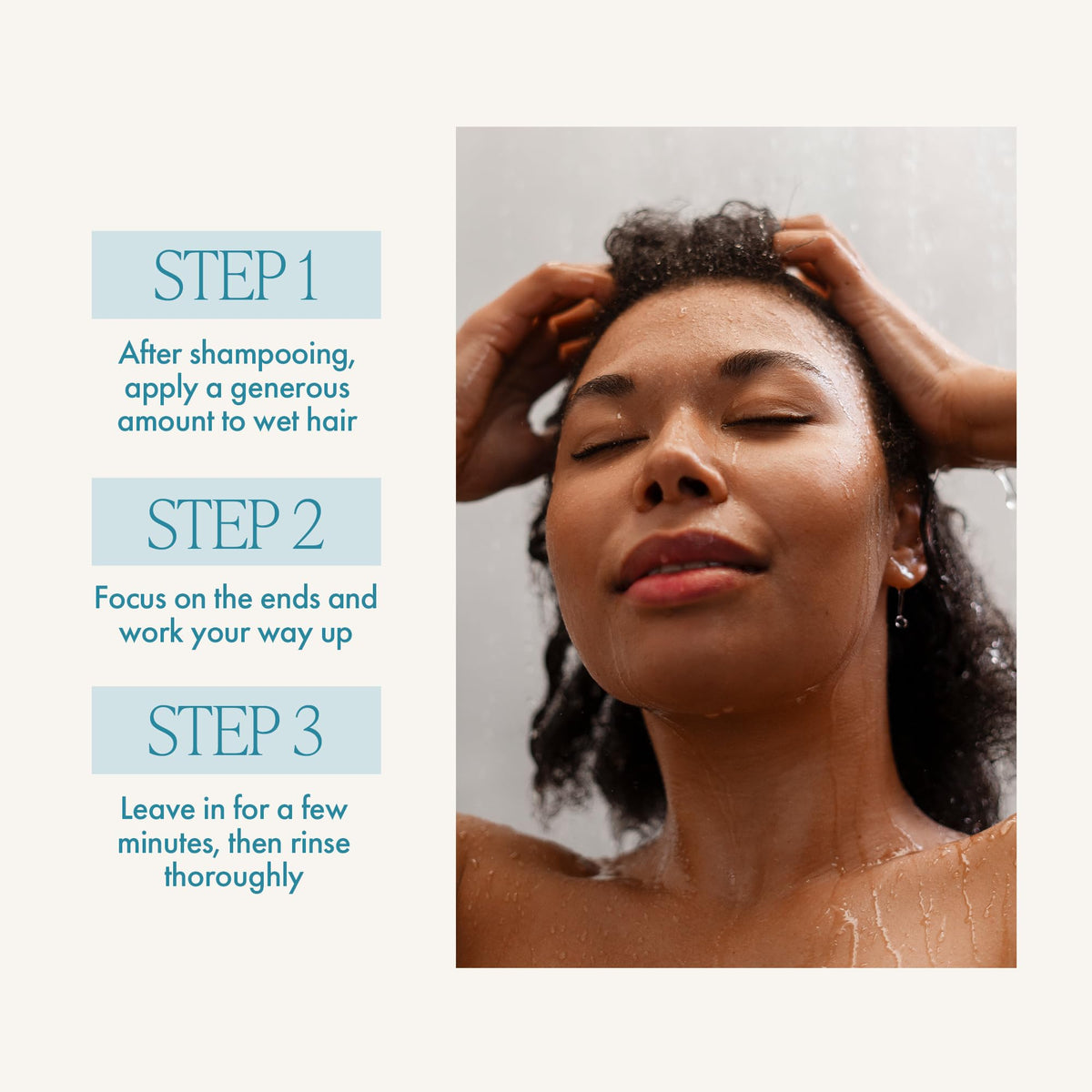 Enjoy before and after hair comparison showing visible softness benefit