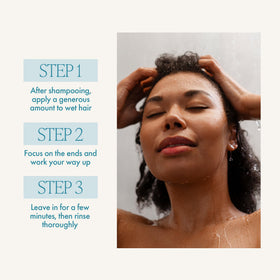 Enjoy before and after hair comparison showing visible softness benefit