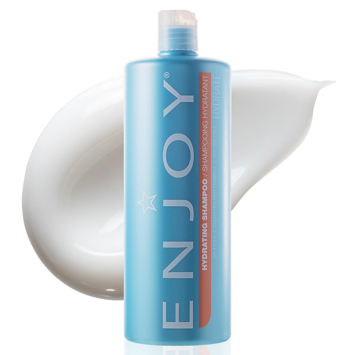 Enjoy front bottle view showing label and full-size benefit