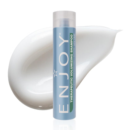 Enjoy shampoo front packaging showing 10.1 fl oz bottle and branding for volumizing benefits