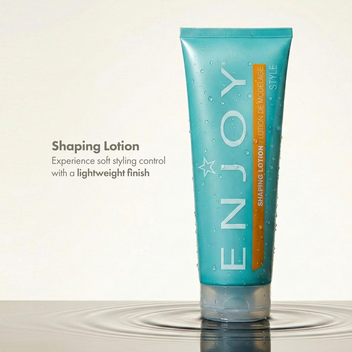 Enjoy close-up of lotion texture highlighting weightless smoothness