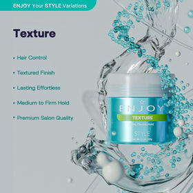 Enjoy Texture open pot close-up revealing creamy wax texture for smooth application
