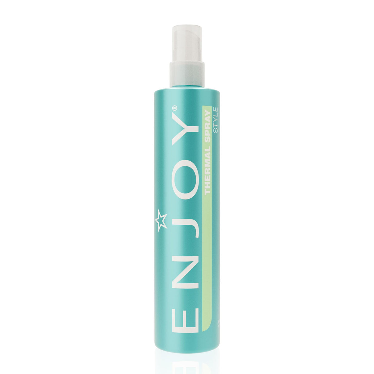 Enjoy thermal spray front packaging showing product benefit and size